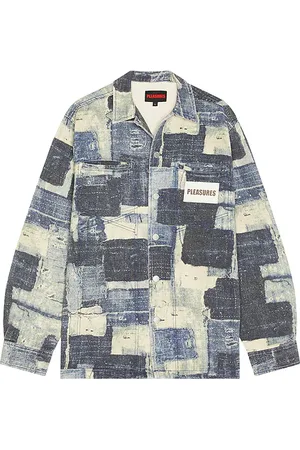 Pleasures Boro Work Jacket in - Blue. Size L (also in M, XL/1X).