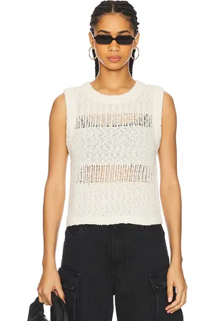 LnA Angelina Sleeveless Top in - Ivory. Size L (also in M, S, XS).