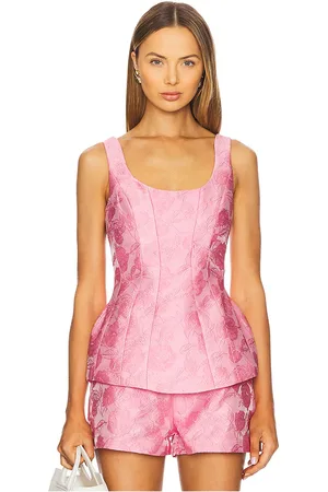 Amanda Uprichard Empire Top in - Rose. Size L (also in M, S, XL, XS).