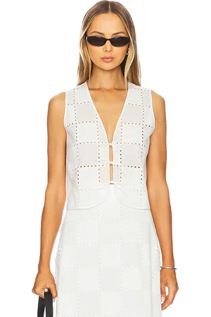 Ivy & Oak Tala Vest in - White. Size 32 (also in 34, 38, 40).