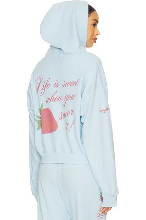 The Mayfair Group Life Is Sweet Waffle Hoodie in - Baby . Size L/XL (also in M/L, S/M, XS).