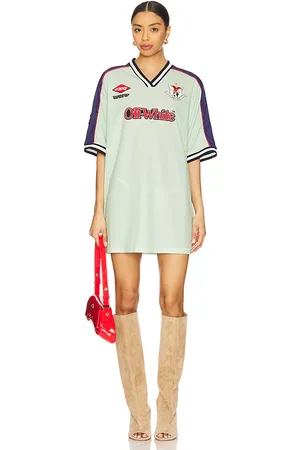 OFF-WHITE Soccer Mini Dress in - Green. Size XS (also in XXS).