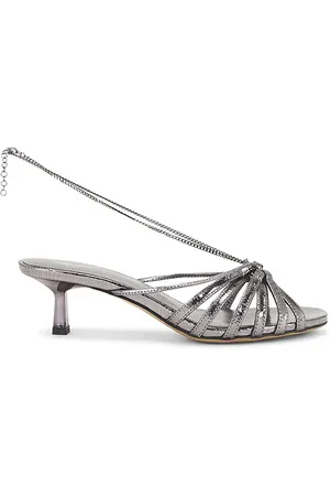 Golden Goose Nico Kitten Heel in - Metallic Silver. Size 35 (also in 36, 37, 38, 39, 40).