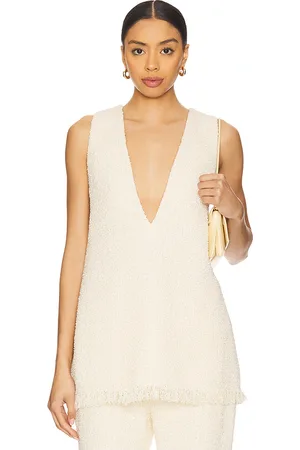 SER.O.YA Gav Boucle Top in - Cream. Size M (also in S, XS).