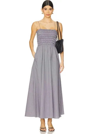 FAITHFULL THE BRAND Lida Maxi Dress in - Black. Size L (also in M, XL).