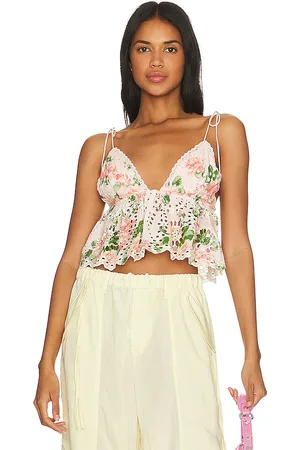 MAJORELLE Chrishelle Crop Top in - Pink. Size M (also in L, S, XL, XS).