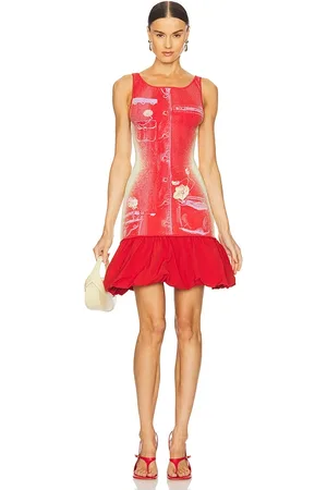 PH5 Daphne Reversible Tank Dress in - Red. Size L (also in M, S, XL, XS).