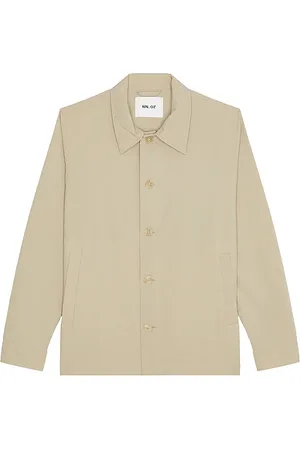 NN.07 Zander Overshirt in - Beige. Size L (also in M, S).