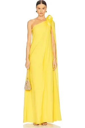 Gaurav Gupta Solaris One-Shoulder Gown in - Yellow. Size 0 (also in 2).