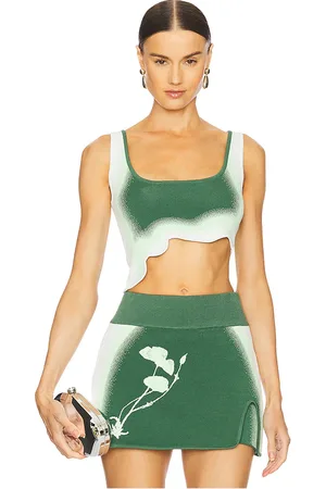 PH5 Anise Reversible Wavy Bra Top in - Green. Size L (also in XL).