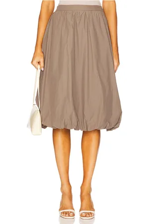 BROCHU WALKER Loti Bubble Skirt in - Taupe. Size L (also in S).