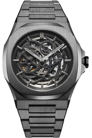 D1 MILANO Skeleton Bracelet 41.5mm Watch in - Black. Size all.