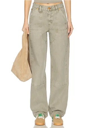 SLVRLAKE Tess Long Worker Pant in - Sage. Size 24 (also in 25).
