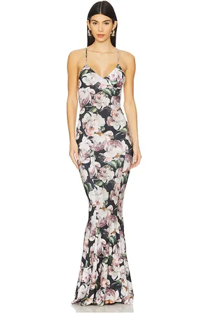 Norma Kamali Low Back Slip Fishtail Gown in - Blush. Size L (also in M, S, XL, XS).