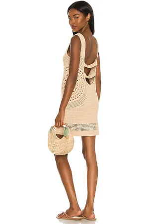 House of Harlow X REVOLVE Aylah Crochet Dress in - Tan. Size M (also in XS).