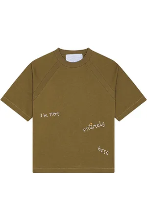 JUNGLES Not Here Tee in - Olive. Size L (also in M, S, XL/1X).