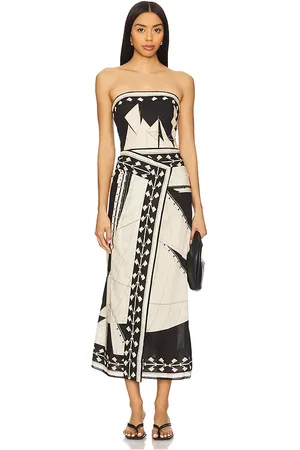 JOHANNA ORTIZ Sailboats Pontoon Afternoon Maxi Dress in - Black. Size 2 (also in 4).