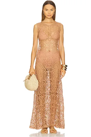 Norma Kamali Sleeveless Swing Maxi Dress in - Tan. Size L (also in M, S, XS).