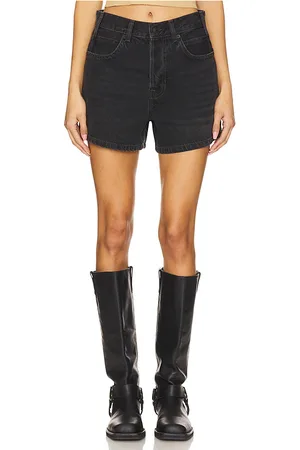 Free People X We The Free Tippi Denim Short in - Black. Size 24 (also in 25, 26, 28, 30, 32).