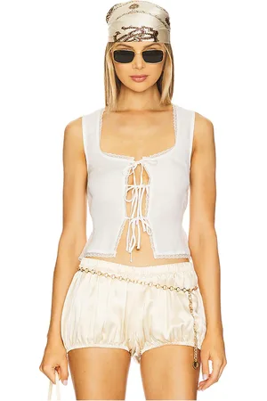 Show Me Your Mumu X REVOLVE Mimi Top in - White. Size L (also in M, S, XL, XS).