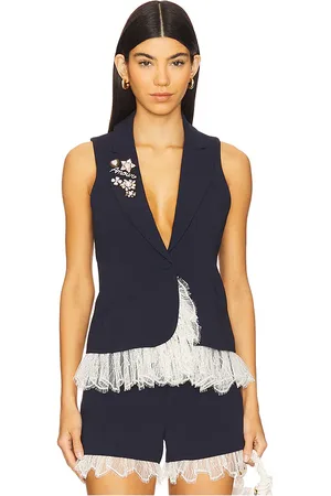 Cinq A Sept Roxie Vest in - Navy. Size 0 (also in 10, 2, 6, 8).