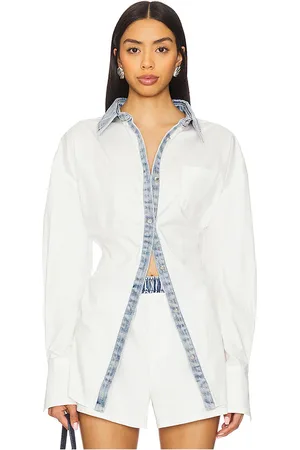 SER.O.YA Gill Oversized Shirt in - White. Size M (also in XS).