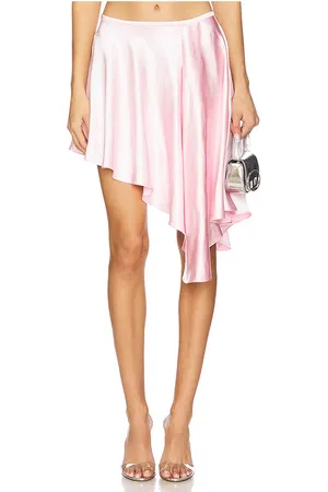 Bardot Andreama Asymmetric Skirt in - Rose. Size 10 (also in 12, 8).