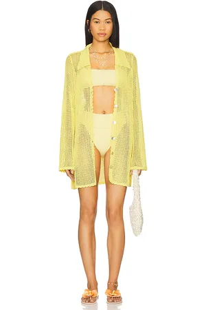 Show Me Your Mumu Button Up Coverup in - Yellow. Size L (also in M).