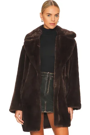 LaMarque Linnea Teddy Coat in - Brown. Size L (also in M, S, XS).