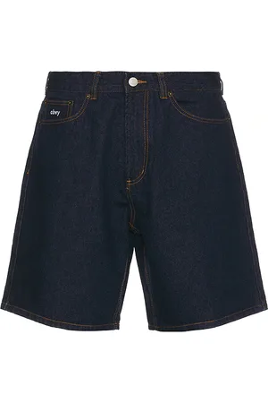 Obey Bigwig Baggy Denim Shorts in - Blue. Size 32 (also in 36).