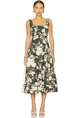 Agua by Agua Bendita Pistilo Gardenia Maxi Dress in - Green. Size L (also in S).