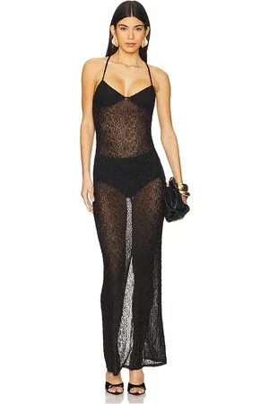 Michael Costello X REVOLVE Amelie Embellished Maxi Dress in - . Size L (also in M, S, XL, XS, XXS).