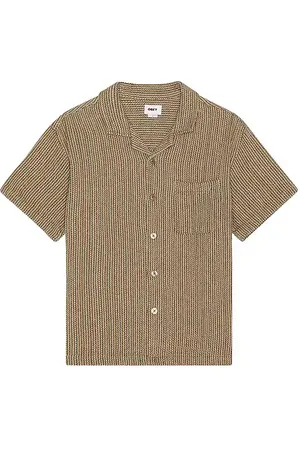 Obey Horace Woven Shirt in - Tan. Size L (also in M).