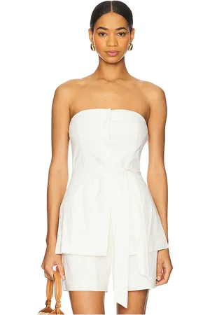 SOVERE Mason Bodice Top in - White. Size M (also in S, XL).