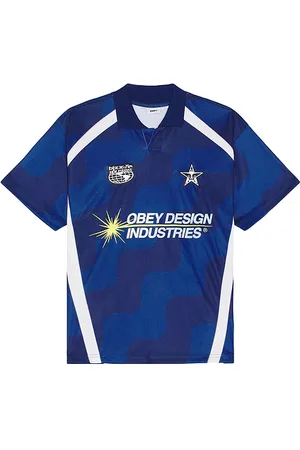 Obey Soccer Jersey in - Blue. Size L (also in M, S).