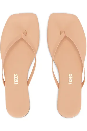 Tkees Square Toe Lily Sandal in - Nude. Size 10 (also in 11, 5, 6, 7, 8, 9).