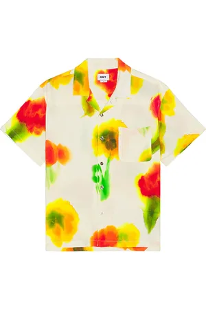 Obey Kinney Woven Shirt in - Cream. Size L (also in XL/1X).