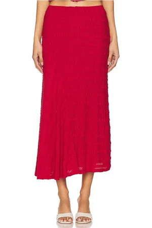 SOVERE Sonoma Skirt in - Red. Size M (also in S, XS).