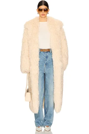 Nanushka Kilah Coat in - Cream. Size M (also in S, XS).