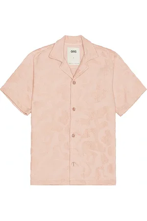 Oas Blush Puzzlotec Cuba Terry Shirt in - Blush. Size L (also in M, S, XL/1X).