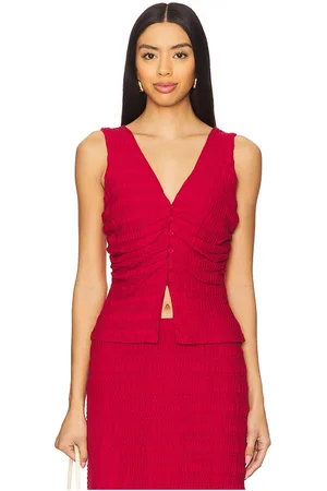 SOVERE Sonoma Top in - Red. Size M (also in S, XS).