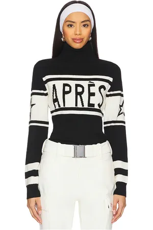 Perfect Moment Apres Sweater in - Black & White. Size L (also in M, S, XS).