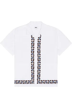 Obey Ruben Woven Shirt in - White. Size L (also in M, S, XL/1X).