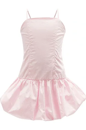 Bardot Kids June Poplin Dress in - Pink. Size 5 (also in 6, 7).