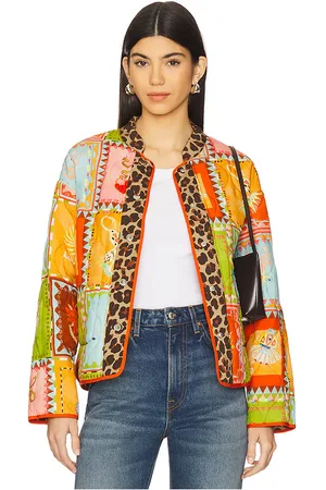 Never Fully Dressed SÃ³ller Quilted Jacket in - Orange,Brown. Size L (also in M, S, XL, XXL, XXXL).