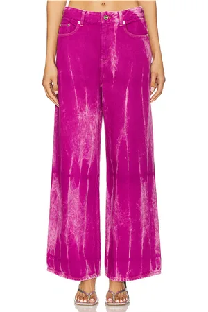 Ganni Overdyed Baggy Jeans in - Purple,Fushia. Size 25 (also in 26, 27, 28).