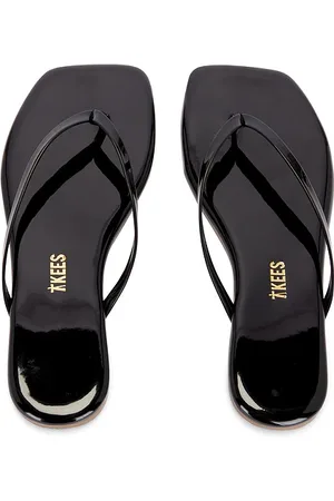 Tkees Square Toe Lily Sandal in - Black. Size 10 (also in 11, 5, 6, 7, 8, 9).