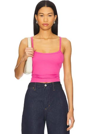 Cotton Citizen Verona Spaghetti Tank Top in - Pink. Size L (also in M, XS).