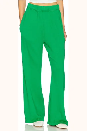 Michael Lauren Mabel Wide Leg Pant in - Green. Size L (also in M, S, XL, XS).