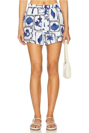 Minkpink Sylvie Elasticated Short in - White. Size L (also in M, S, XL, XS).